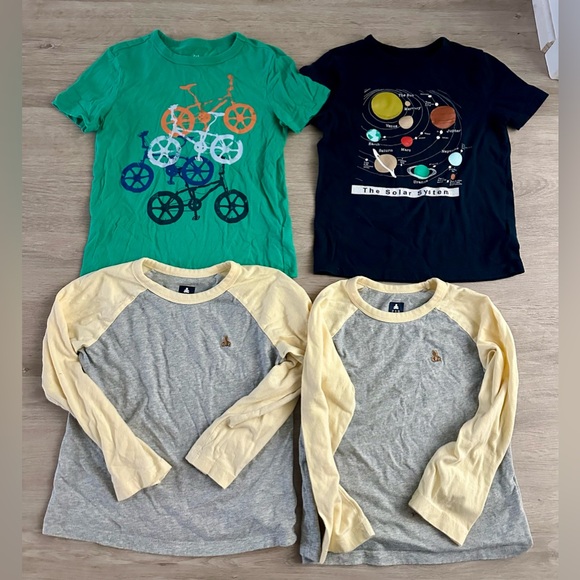 GAP KIDS BUNDLE - Cotton, 2 Shirts (Size S) and 2 Shirts (Size 6) - Picture 1 of 6